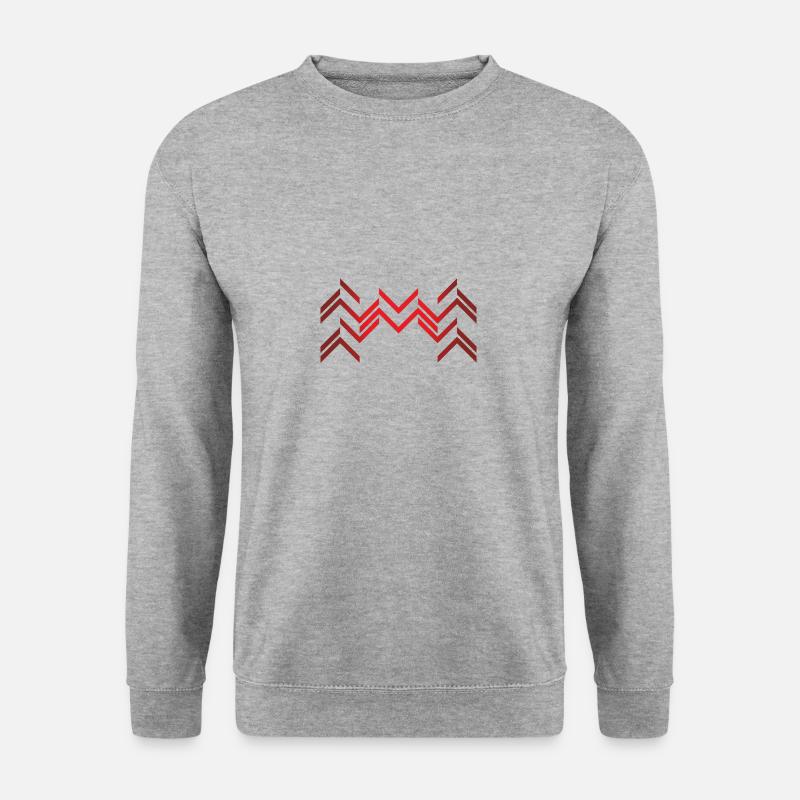 Bordeaux-Linie - Unisex Pullover - Weißgrau meliert