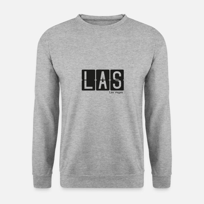 Las Vegas - Unisex Pullover - Weißgrau meliert