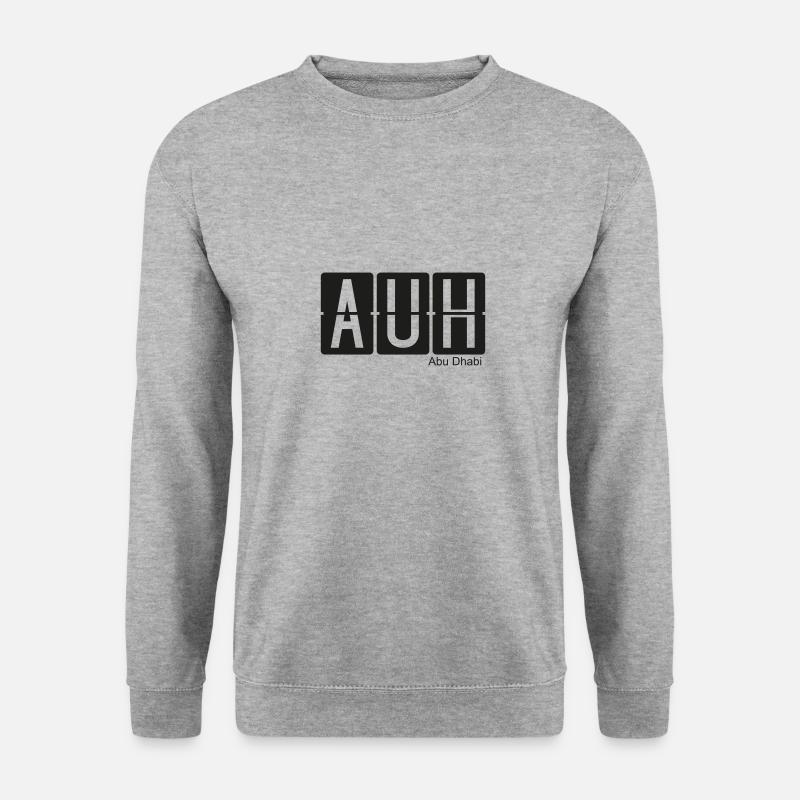 Abu Dhabi - Unisex Pullover - Weißgrau meliert