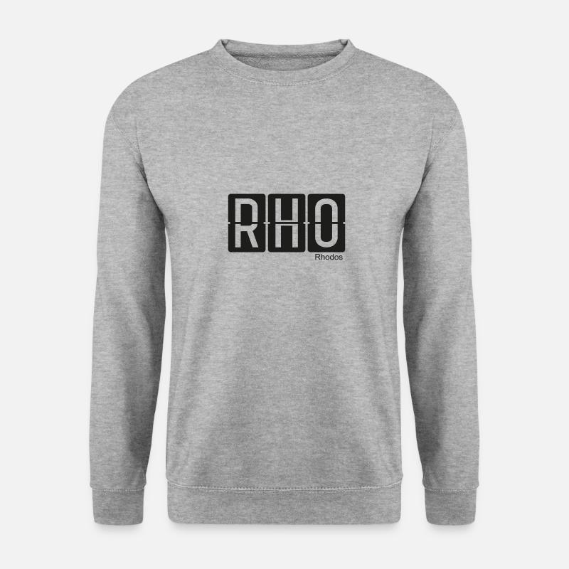 Rhodos - Unisex Pullover - Weißgrau meliert