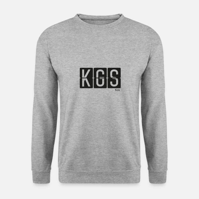 Kos - Unisex Pullover - Weißgrau meliert