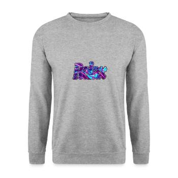 RELAX - Unisex Pullover - Weißgrau meliert - Vorne - Alina (178cm) & Michal (187cm)