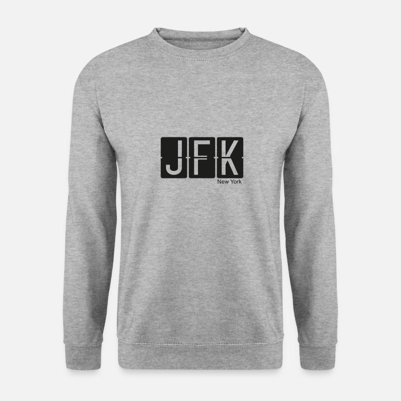 New York - Unisex Pullover - Weißgrau meliert