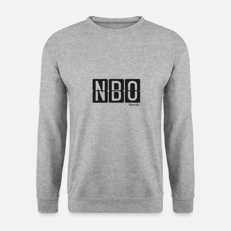 Nairobi - Unisex Pullover - Weißgrau meliert