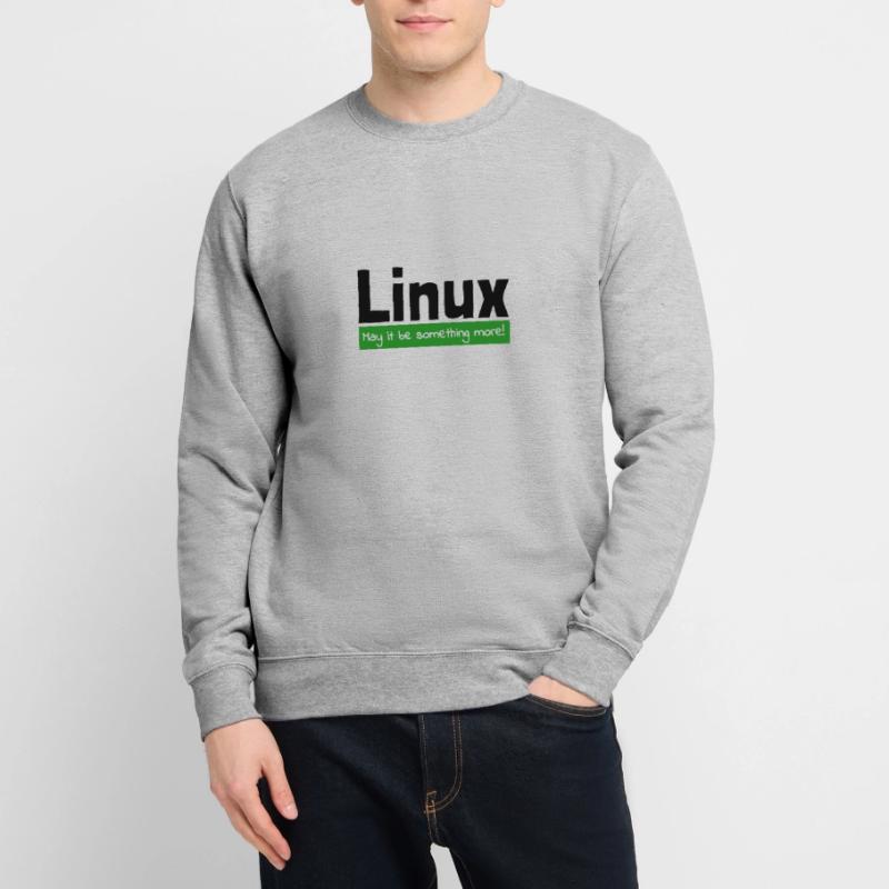 Linux Computer Computerarbeit witzige Sprüche Nerd Unisex Pullover