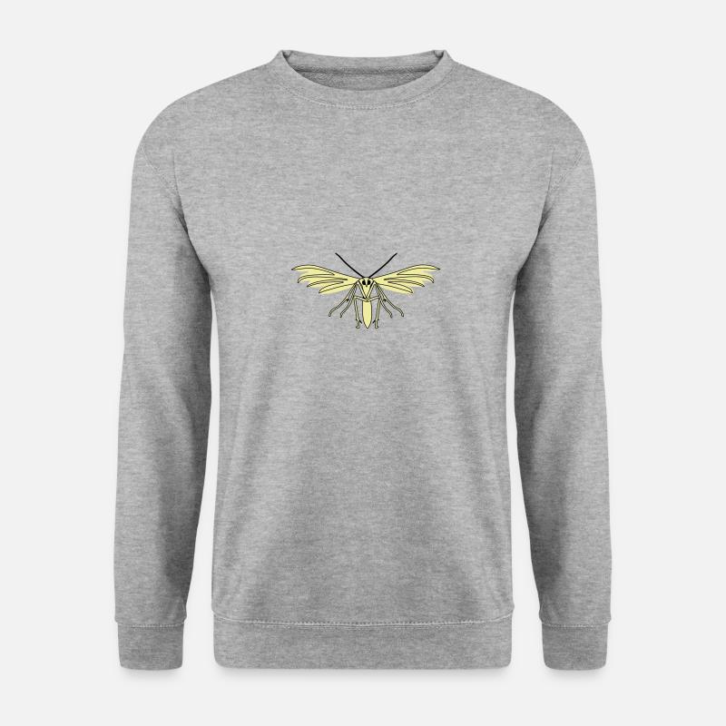 Federmotte - Unisex Pullover - Weißgrau meliert