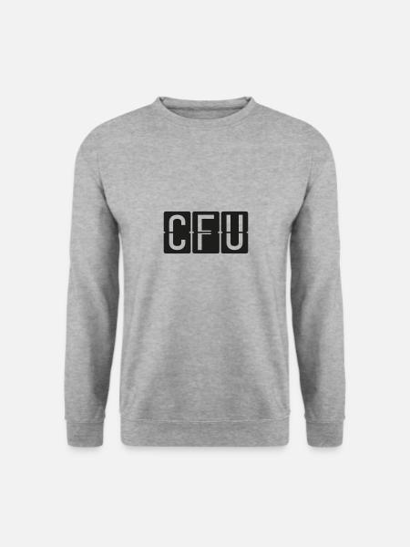 CFU - Unisex Pullover - Weißgrau meliert