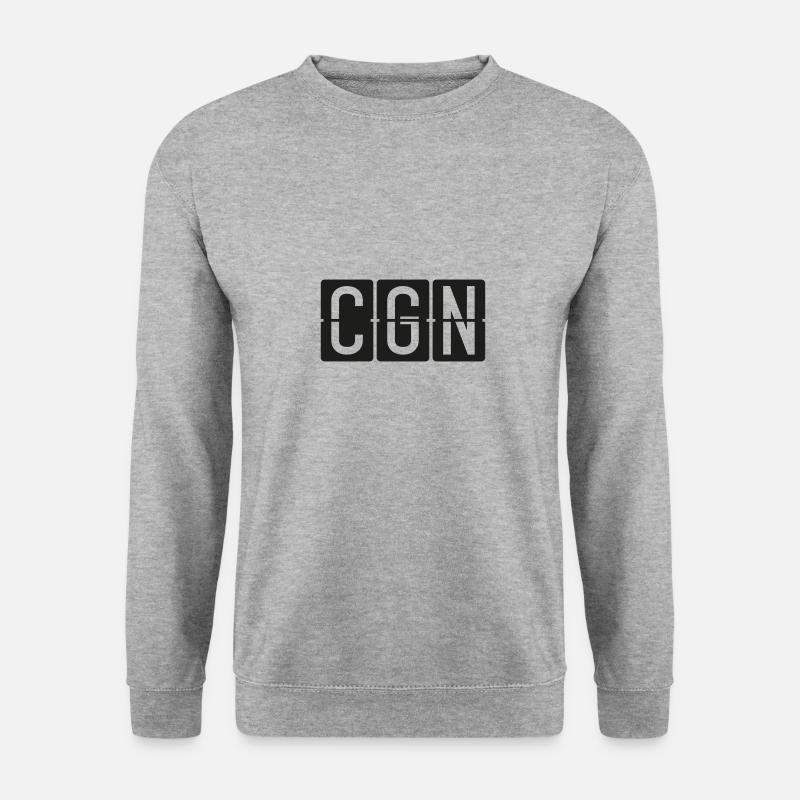 Köln/Bonn - Unisex Pullover - Weißgrau meliert