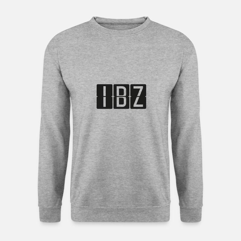 Ibiza - Unisex Pullover - Weißgrau meliert