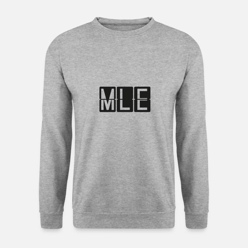 Malediven - Unisex Pullover - Weißgrau meliert