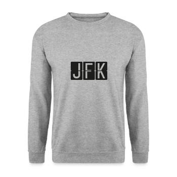 New York - Unisex Sweatshirt - salt & pepper - Front - Alina (178cm) & Michal (187cm)