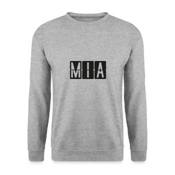 Miami - Unisex Sweatshirt - salt & pepper - Front - Alina (178cm) & Michal (187cm)