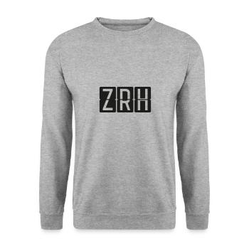 Zurich - Sweat-shirt Unisexe - gris chiné - Devant - Alina (178cm) & Michal (187cm)