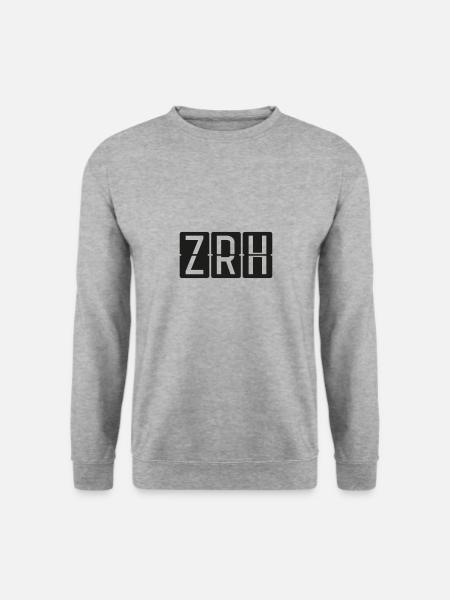 Zürich - Unisex Pullover - Weißgrau meliert