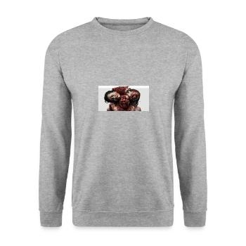 Bloody Horror Legacy - Unisex Sweatshirt - salt & pepper - Front - Alina (178cm) & Michal (187cm)
