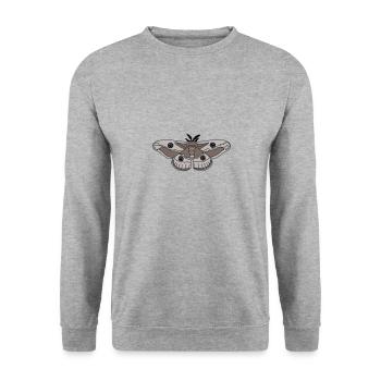 night peacock eye color - Unisex Sweatshirt - salt & pepper - Front - Alina (178cm) & Michal (187cm)