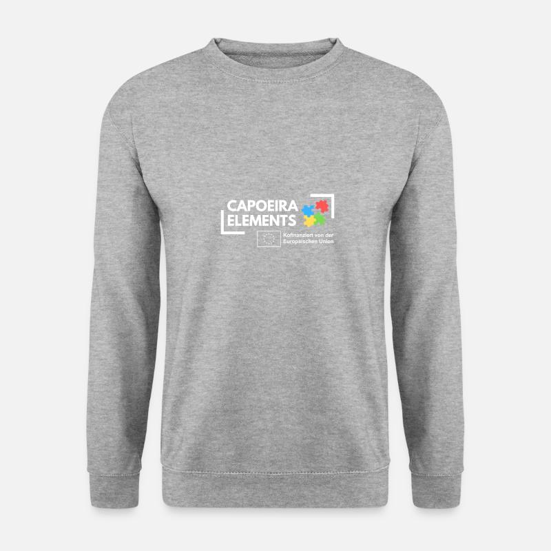 Logo Erasmus Projekt - Unisex Pullover - Weißgrau meliert