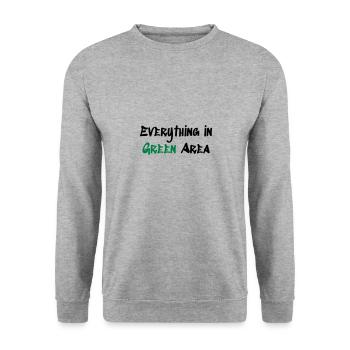 Green Area - Unisex Pullover - Weißgrau meliert - Vorne - Alina (178cm) & Michal (187cm)