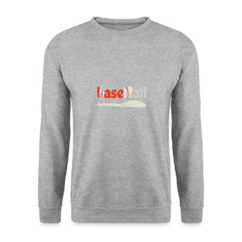 Baseball Passion - Unisex Sweatshirt - salt & pepper - Front - Alina (178cm) & Michal (187cm)