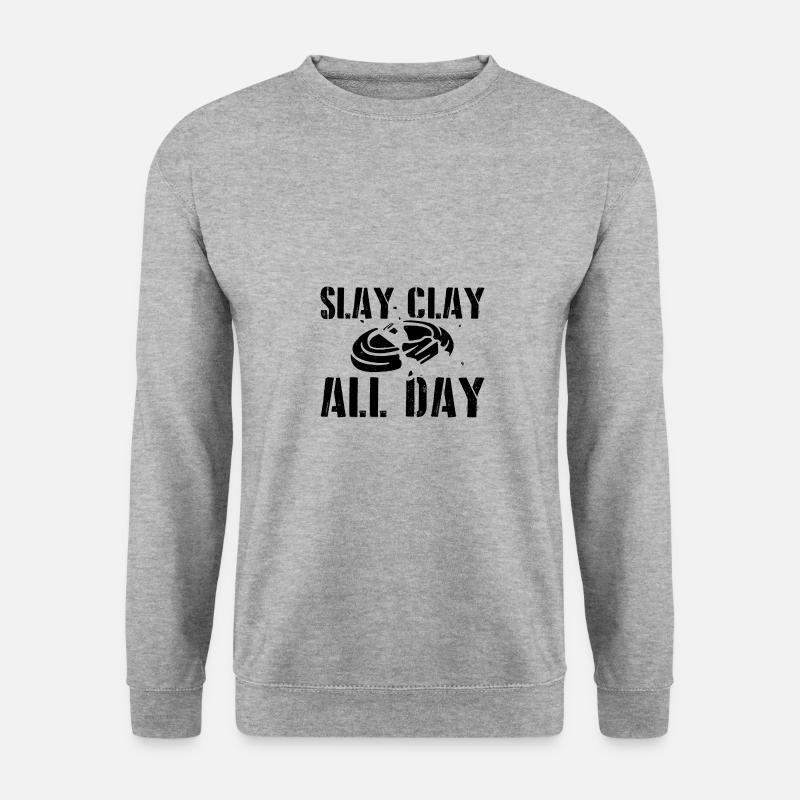 Clay pigeon shooting - Unisex Sweatshirt - salt & pepper
