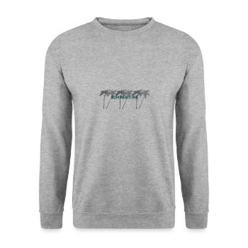 Summer time - Unisex Pullover - Weißgrau meliert - Vorne - Alina (178cm) & Michal (187cm)