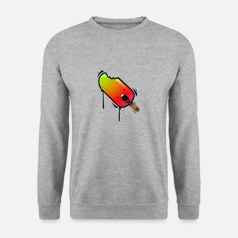 Eislutscher - Unisex Pullover - Weißgrau meliert