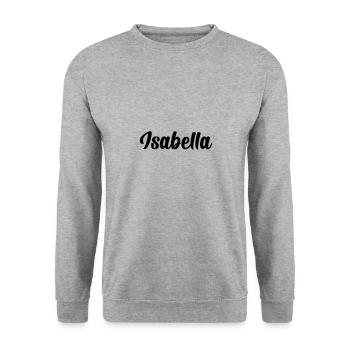Isabella - Unisex Sweatshirt - salt & pepper - Front - Alina (178cm) & Michal (187cm)