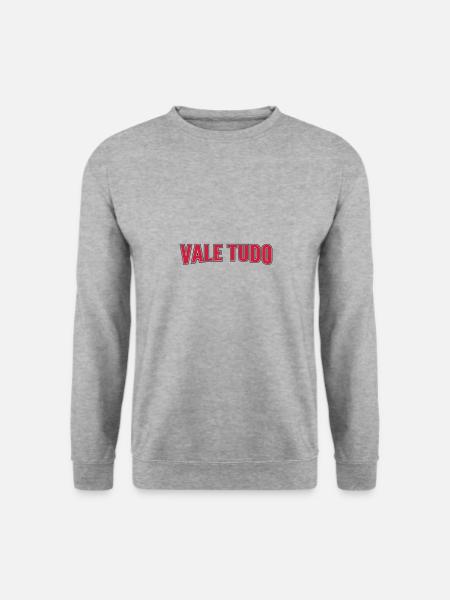 vale tudo - Unisex Pullover - Weißgrau meliert
