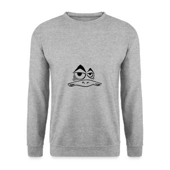 Oiseau étrange drôle - Sweat-shirt Unisexe - gris chiné - Devant - Alina (178cm) & Michal (187cm)