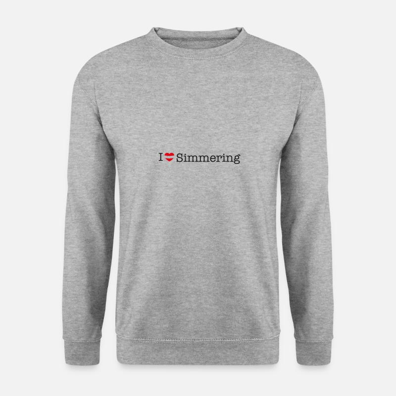 I love Simmering - Unisex Pullover - Weißgrau meliert