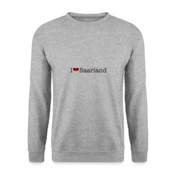 J’aime la Sarre - Sweat-shirt Unisexe - gris chiné - Devant - Alina (178cm) & Michal (187cm)