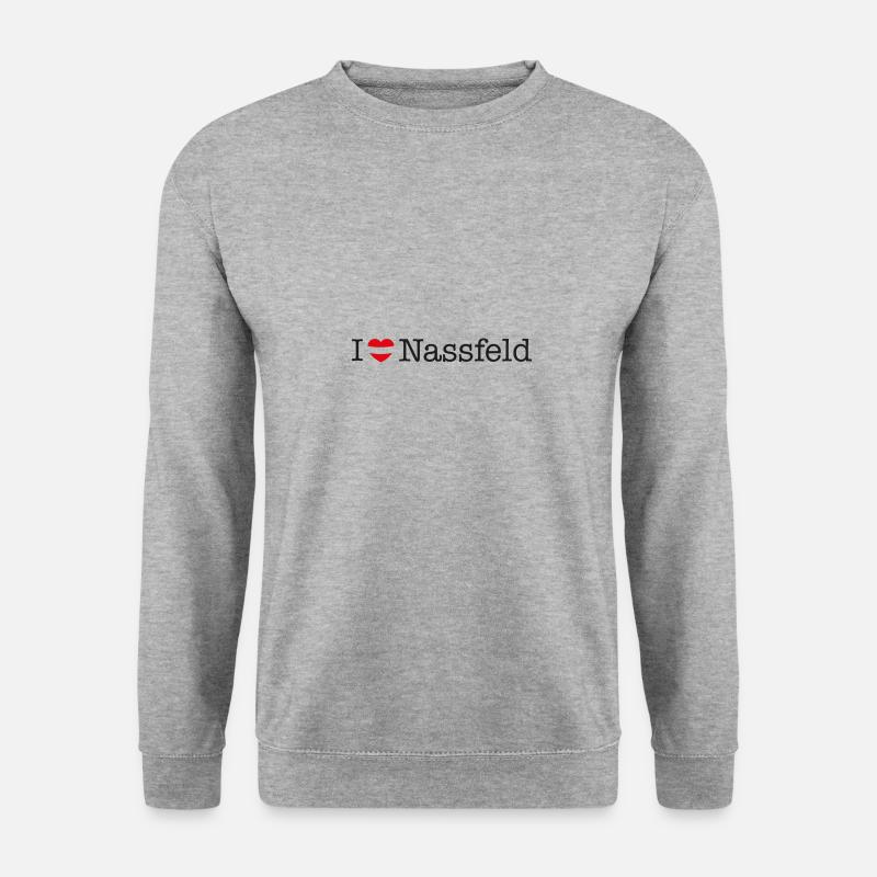 I love Nassfeld - Unisex Pullover - Weißgrau meliert