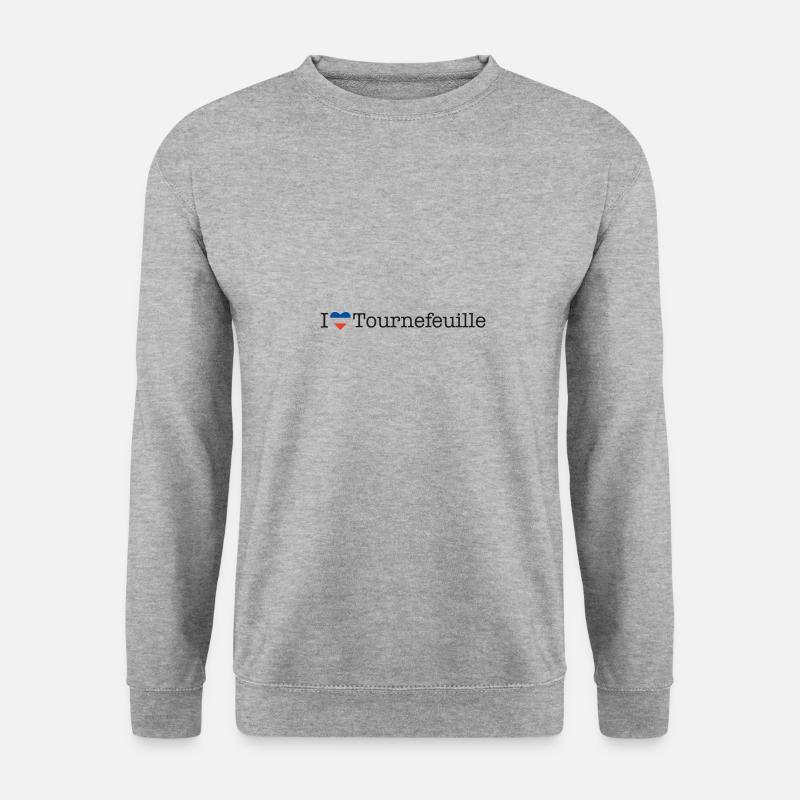 I love Tournefeuille - Unisex Pullover - Weißgrau meliert