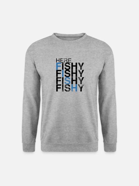 Angel Shirt Motiv mit Grunge Effekt Geschenk - Unisex Pullover - Weißgrau meliert