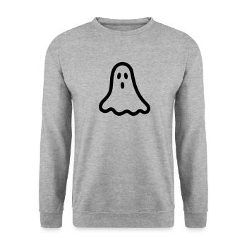 Geist - Unisex Pullover - Weißgrau meliert - Vorne - Alina (178cm) & Michal (187cm)