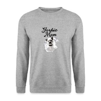 Yorkshire Terrier, Yorkie, Yorkshire, yorkie mom - Unisex Sweatshirt - salt & pepper - Front - Alina (178cm) & Michal (187cm)