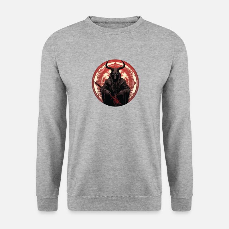 Demon Hunter Devil Round Design - Unisex Sweatshirt - salt & pepper