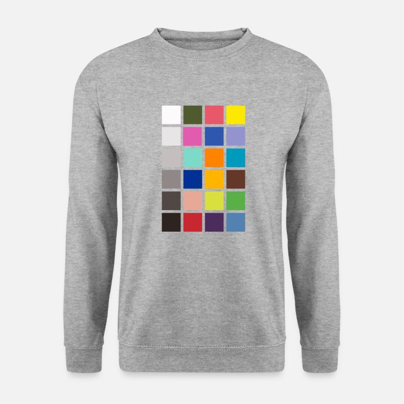 Colour Checker / Colour Reference / Grey Card - Unisex Sweatshirt - salt & pepper
