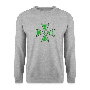 Hockey Hockey Club Joueurs de hockey Hockey - Sweat-shirt Unisexe - gris chiné - Devant - Alina (178cm) & Michal (187cm)