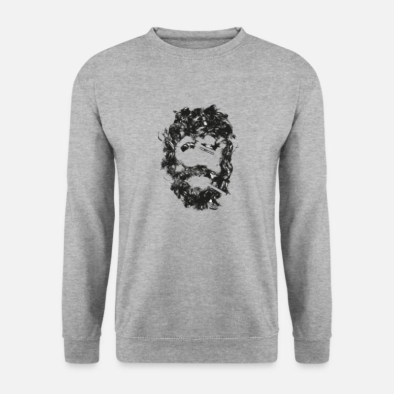 Bearded in Bangkok - Unisex Pullover - Weißgrau meliert