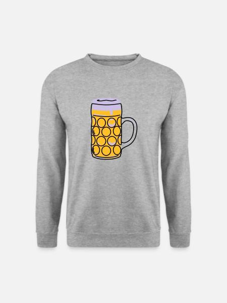 Beer mug, pint, measure - Unisex Sweatshirt - salt & pepper
