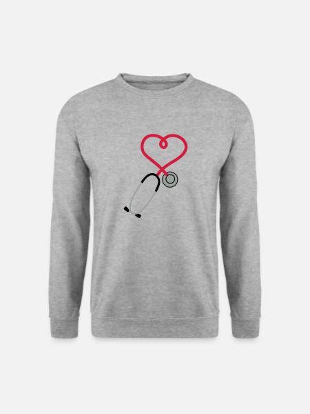 stethoscope_sp7 - Unisex Sweatshirt - salt & pepper