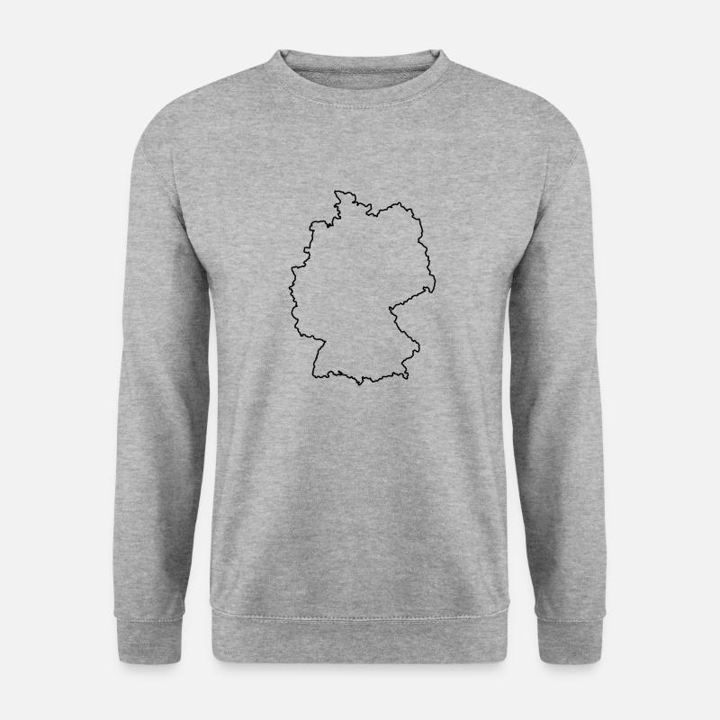 germany_design_1 - Unisex Pullover - Weißgrau meliert
