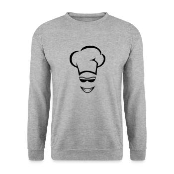 Faire cuire des lunettes de soleil de cuisson - Sweat-shirt Unisexe - gris chiné - Devant - Alina (178cm) & Michal (187cm)