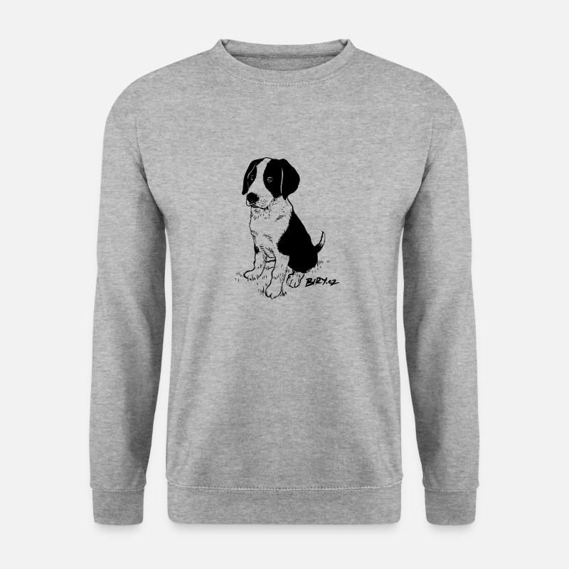 Buddy Hündchen - Unisex Pullover - Weißgrau meliert