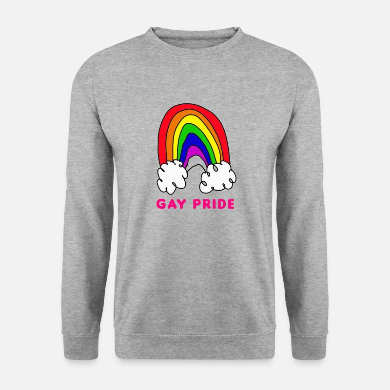 malerei gay pride - Unisex Pullover - Weißgrau meliert