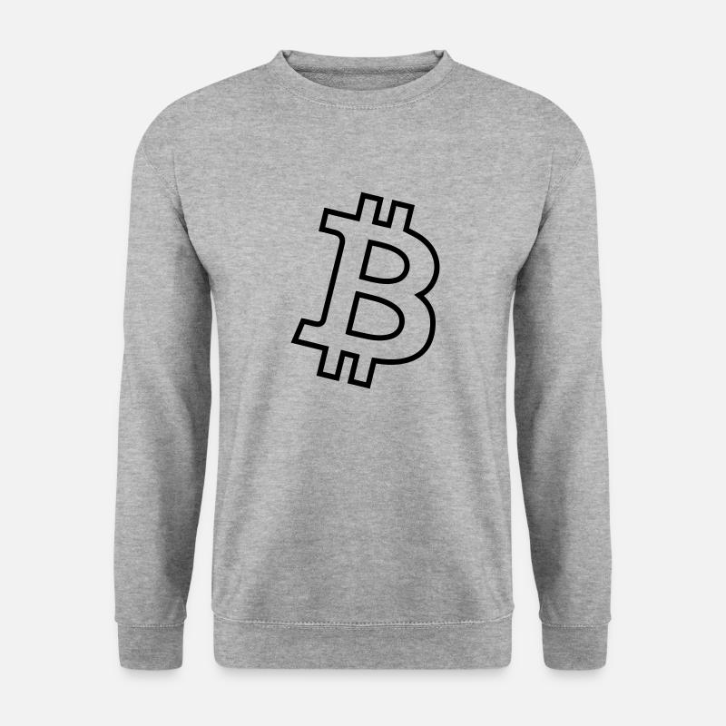 Bitcoin Log - Unisex Sweatshirt - salt & pepper