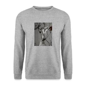 Art Collage Fantasy - Unisex Sweatshirt - salt & pepper - Front - Alina (178cm) & Michal (187cm)