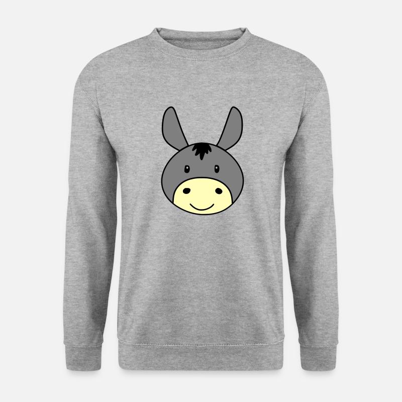Cute donkey - Unisex Sweatshirt - salt & pepper
