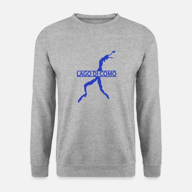 Comer See - Unisex Pullover - Weißgrau meliert